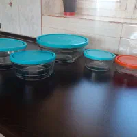 ظرف نگهدارنده شیشه ای مارک زنگان ۴تیکه|ظروف نگهدارنده، پلاستیکی، یک‌بارمصرف|ایلام, |دیوار