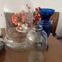 گلدان آبی و تنگ بن سای