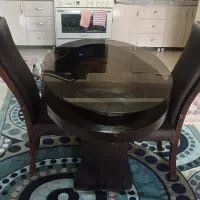 سلام میز نهارخوری با دو عدد صندلی