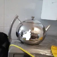 قوری استیل 2 لیتری صافی دار