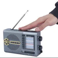 رادیو اسپیکر بلوتوثی خورشیدی چراغ دار