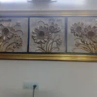 سلام  یک  عدد تابلو    قاب طلایی  سه تیکه