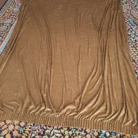 دو عدد پرده مخمل قهوه ای