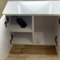 آینه قدی کمد دار همراه نور در حد نو|آینه|آبادان, |دیوار