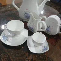 فنجان چای و قهوه/قوری و قندان