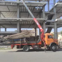 خدمات جرثقیل کفی.5تن و3تن دکل بلندهمراه سبدبالابر