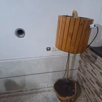 اباژورچوبی کاردست|چراغ خواب و آباژور|شیراز, شهرک والفجر|دیوار