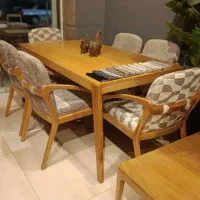 میز نهار خوری ۶نفری کد۶۶۵۴۰ تولیدی میلاد