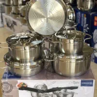 سرویس قابلمه 9 پارچه استیل برند کرکماز