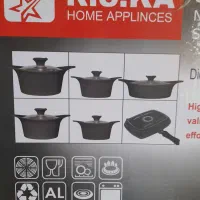 قابلمه ماهیتابه چدنی ۲۰ پارچه R S KA نو اکبند
