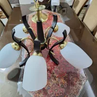 لوستر ۵ شاخه ای|لوستر و چراغ آویز|شیراز, دینکان|دیوار