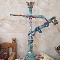 قلیان . تبریزی توپر برنجی