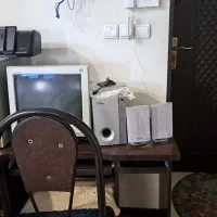 کامپیوتر به همراه پرینتر و اسپیکر و میز و صندلی|رایانه رومیزی|تهران, گرگان|دیوار