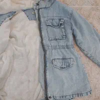 کاپشن دخترانه جین|کفش و لباس بچه|کرمانشاه, |دیوار