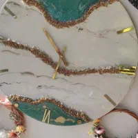 ساعت رزین|ساعت دیواری و تزئینی|نسیم‌شهر, |دیوار