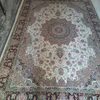 یک جفت فرش ماشینی ۹ متری ابریشم مصنوعی فرهی