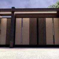 درب آهنی به عرض 3.8 متر بسیار شیک