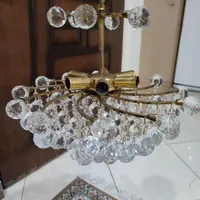 لوستر کریستال گوی دار|لوستر و چراغ آویز|تهران, دولاب|دیوار
