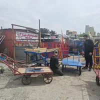 چرخ تمام فلزی گاری پاپ چهار باربر دستی فلز|ابزارآلات|ری, صالح‌آباد شرقی|دیوار