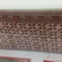 یک جفت پشتی طرح ترکمن کرم