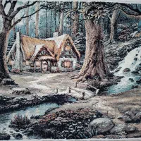 تابلوفرش منظره ماشینی۱۲۰۰شانه