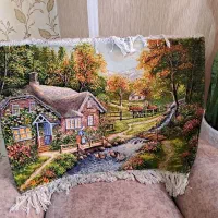 تابلو فرش دستبافت طبیعت و منظره