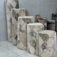 کناره فانتزی کرم‌طوسی با قیمت ویژه