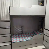 دو عدد تخت نوجوان همراه کمد و میزتحریر