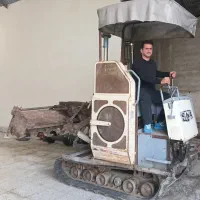 کاشت زمین با کمباین روتوری