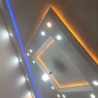 گچکاری و ابزارات و نورمخفی