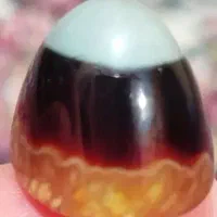 عقیق سه پوست کله قندی