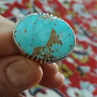 انگشتر نقره فیروزه اصل نیشابوری