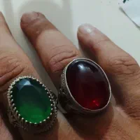 انگشتر یاقوت و زمرد قدیمی