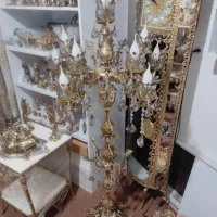 آباژور برنزی آباژور کنارسالنی شمعدان برنزی|صنایع دستی و سایر لوازم تزئینی|شیراز, آبیاری|دیوار