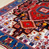 قالیچه اکبند نهاوند زمینه سورمه ای حاشیه ابی|فرش|تهران, سلسبیل شمالی|دیوار