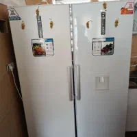 یخچال دوقلو افیکو خارجی یه درب ساده یه درب چرم