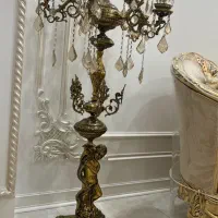 دو عدد کنار سالنی( اباژور) برنجی فرشته