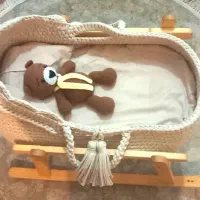 گهواره تریکو با رنگ کِرمی و کیفیت بافت تمیز|اسباب و اثاث بچه|اصفهان, بهارستان|دیوار