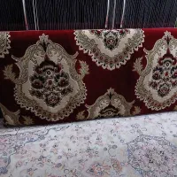 یک جفت پشتی سنتی کِرم/ قرمز