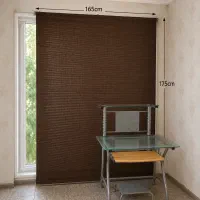 پرده کرکره ای حصیری برای باغ