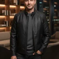 کاپشن چرم خارجی کامل داخل خز NO1 تکی به قیمت عمده