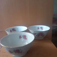 کاسه چینی گل قرمزی آنتیک|کلکسیون اشیاء عتیقه|اصفهان, جاوان|دیوار