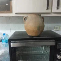 دیگچه گلی قدیمی|کلکسیون اشیاء عتیقه|ساوه, |دیوار