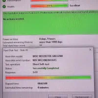 هارد وسترن قرمز wd red 2TB دو عدد کارکرد ۹ روز