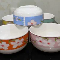 پنج عدد کاسه سرامیکی