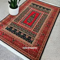 فرش ماشینی هیوا کد 507 سرمه ای بوستان 700شانه