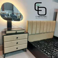 چوب برگ / تخت دو نفره / سرویس خواب لمسه / تخت خواب|تخت و سرویس خواب|مشهد, فرهنگیان (شهرک غرب)|دیوار