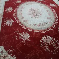 یک جفت فرش ۱۲متری زرشکی سالم و شسته شده|فرش|قزوین, |دیوار