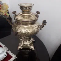 سماور گازی برنجی قلم زنی هخامنشی