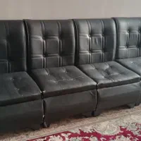 مبل چرمی دکمه دار